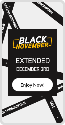 banner black november