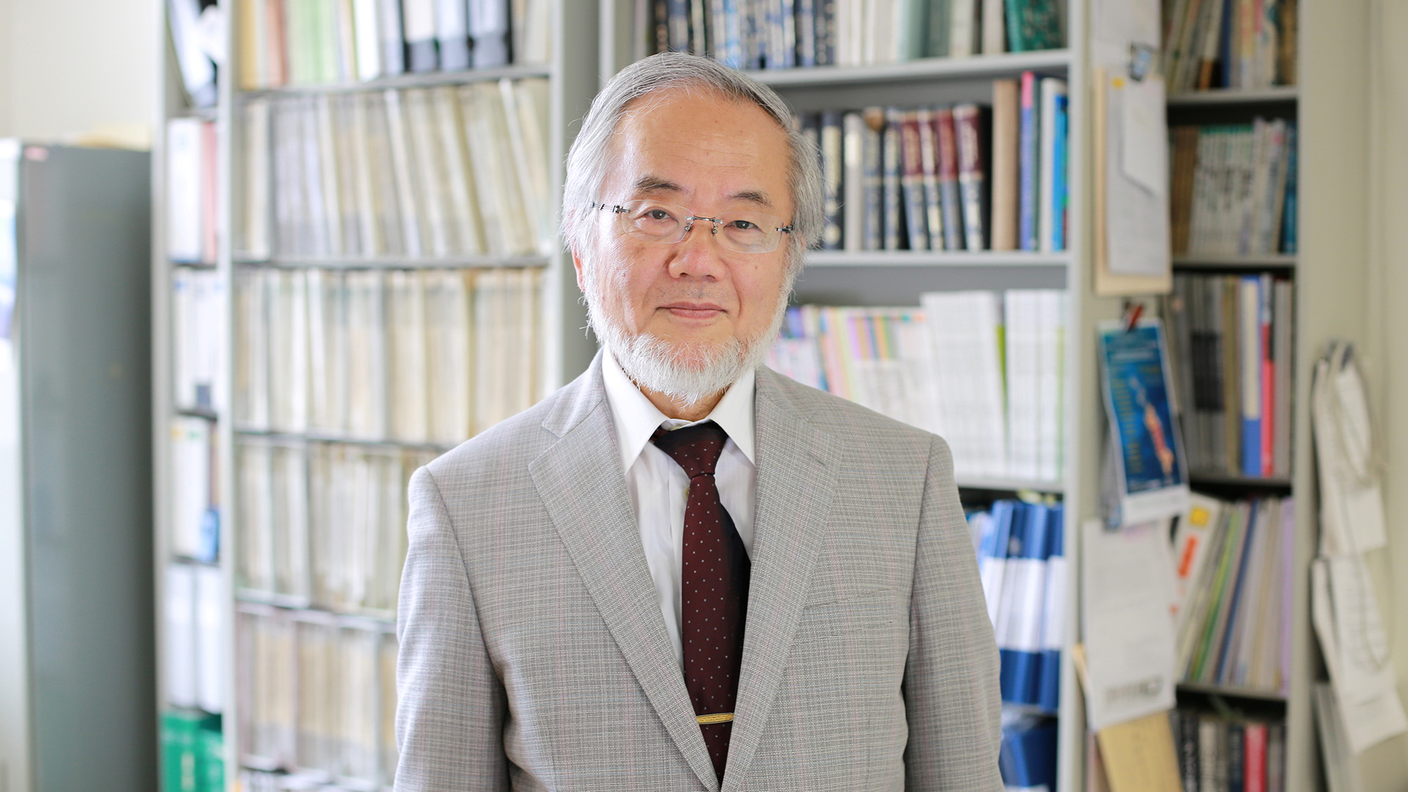 ohsumi-a-tokyo-technológiai intézet-professzora-látja-laboratóriumirodájában-yokohamai irodájában