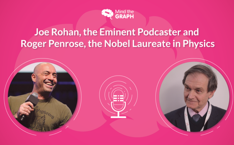 Joe Rohan, eminent podcaster, og Roger Penrose, nobelprisvinner i fysikk.