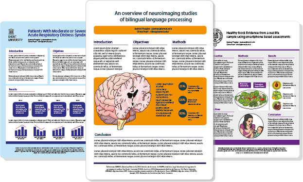 how to create poster for a presentation