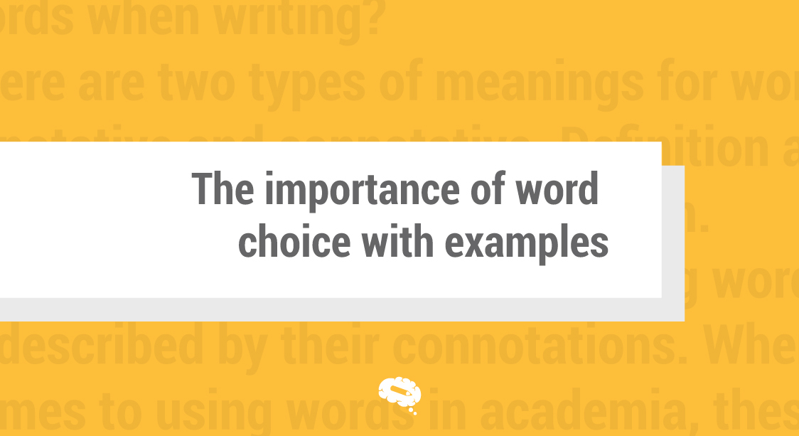 word choice examples