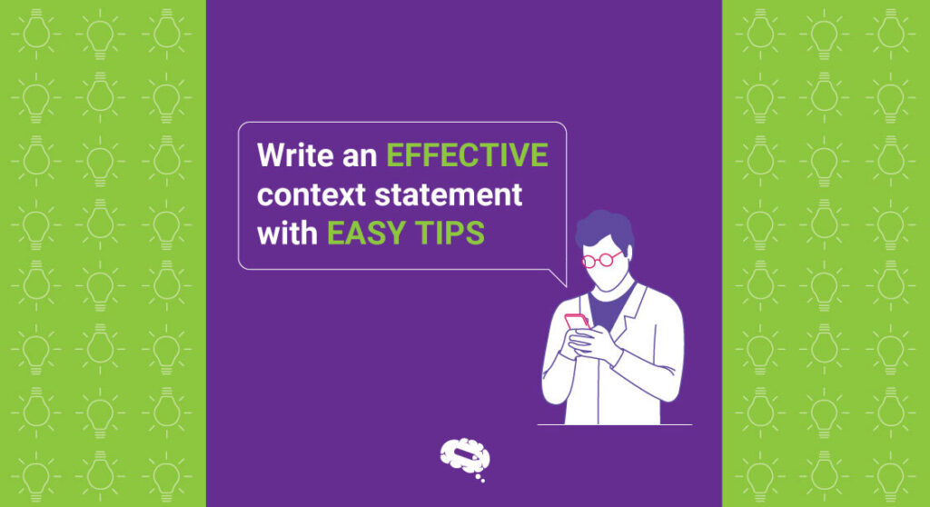 how to write a context statement in an essay