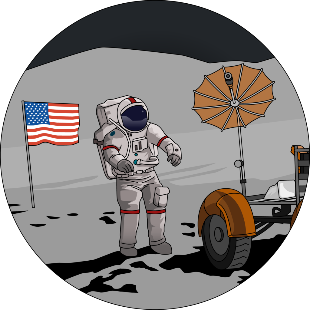 Missies naar de maan geïllustreerd