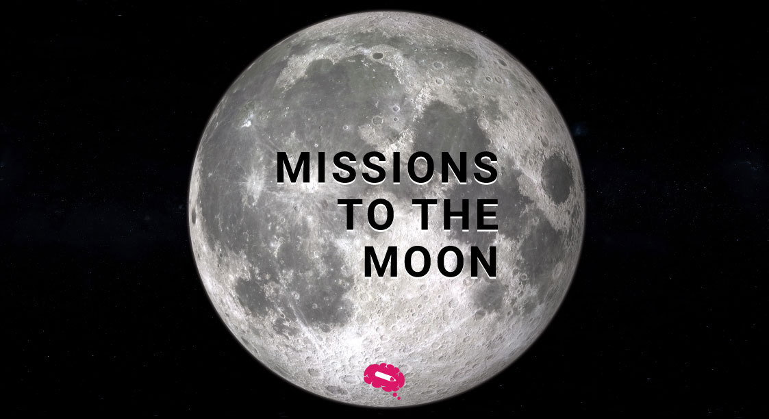 Миссии на Луну иллюстрированы