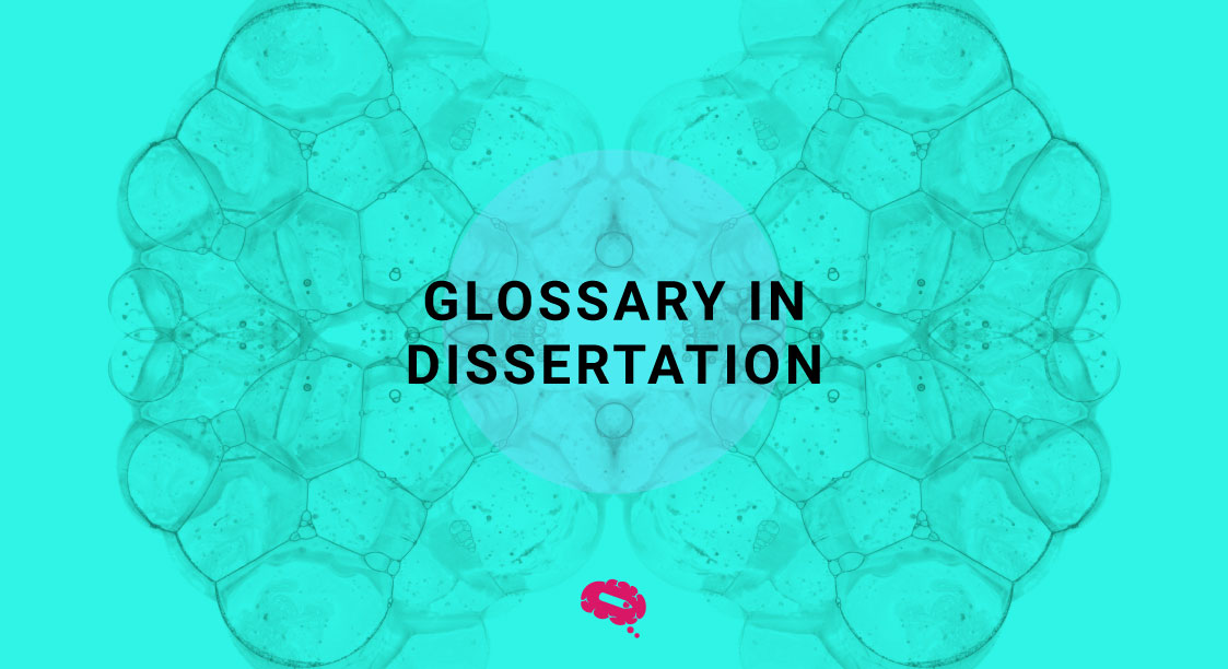 glossary in dissertation