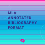 mla annotierte bibliographie format