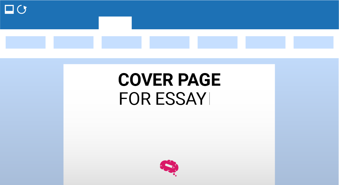 cover page for essay