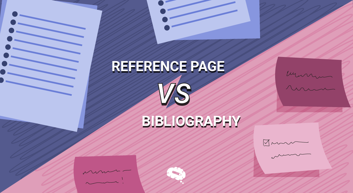 reference page vs bibliography