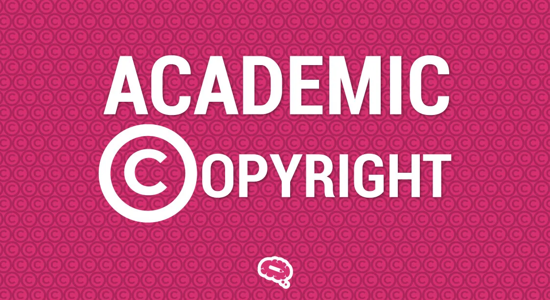 저작권 기호의 패턴 배경에 굵은 글씨로 'ACADEMIC COPYRIGHT'라고 적혀 있습니다.